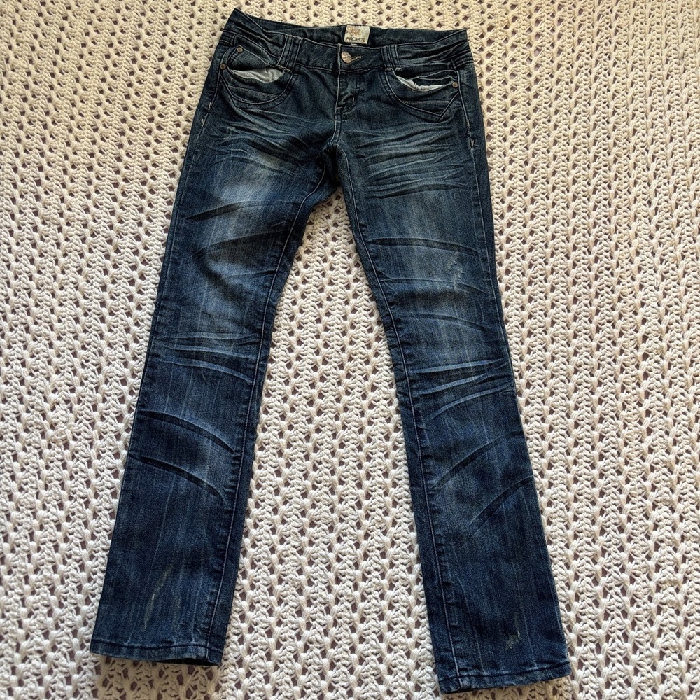 Arden B. Stretch Slim Fit Skinny Denim Jeans Low Rise Women's SZ 6 Dark Blue - Picture 3 of 10